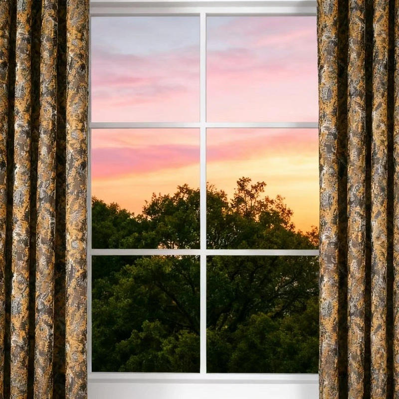 Florals Cationic Jacquard Yarn-dyed Curtain best
